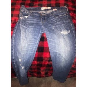 Abercrombie & Fitch Distressed Slim-Fit Jeans